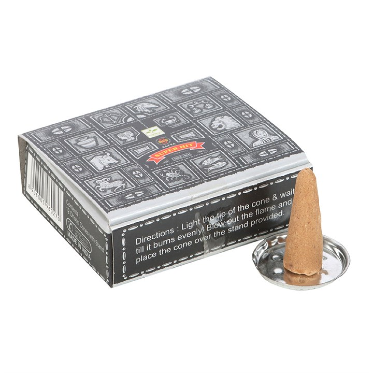 Set of 12 Super Hit Dhoop Cones by Satya