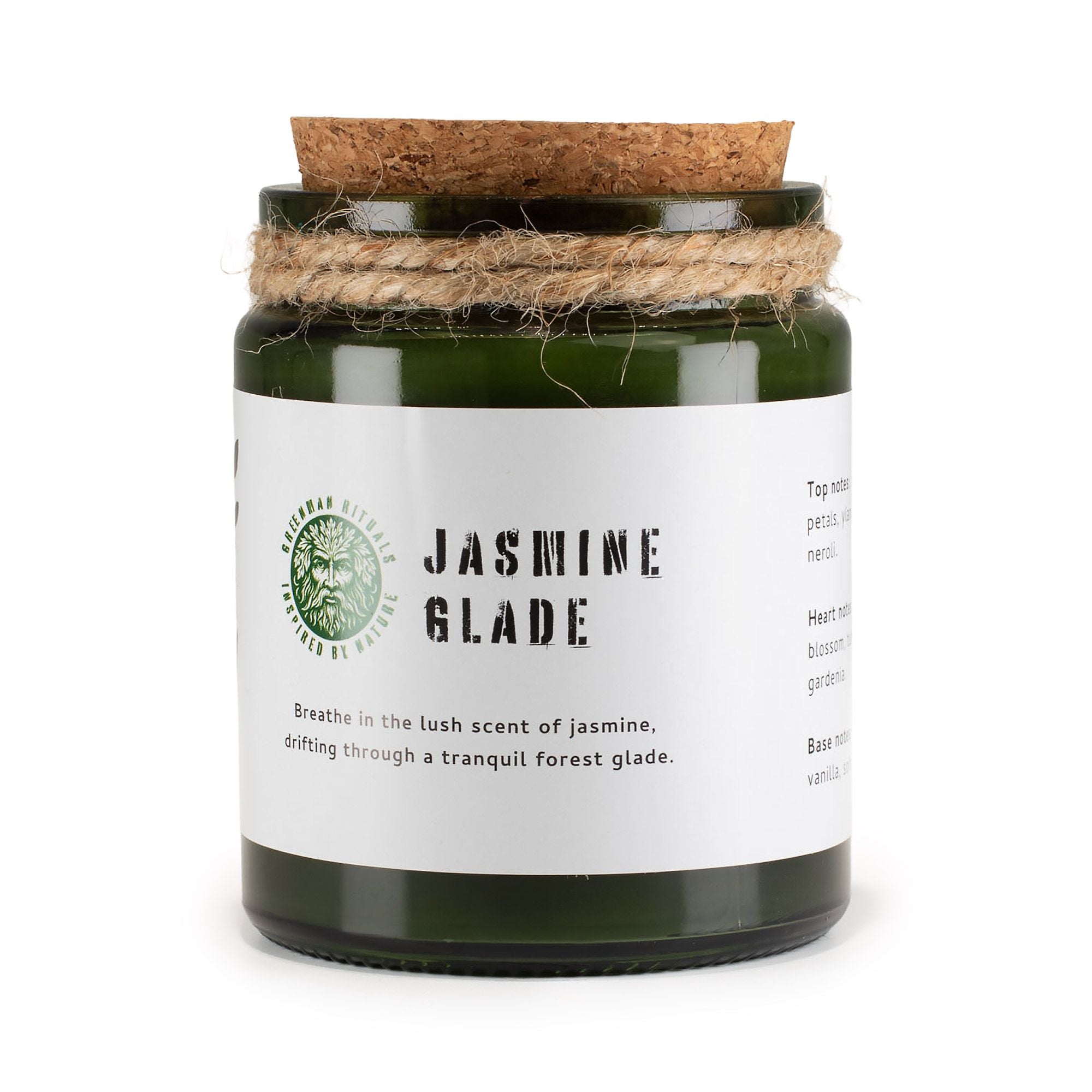 Greenman Woodwick Soy Candle - Jasmine Glade